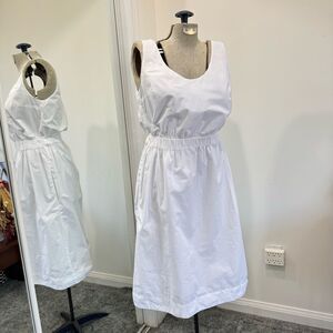 Classic Gap White Sleeveless Sundress- M